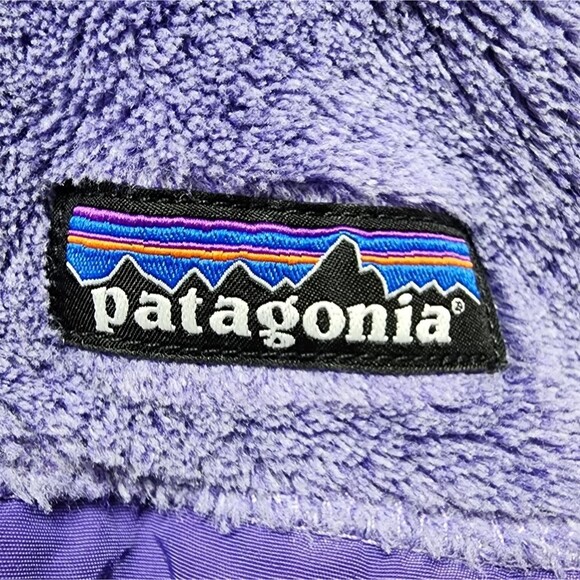 Patagonia Fleece Vest Women S Purple Zip Pockets Polartec Thermal Outdoor Hiking - Picture 6 of 13